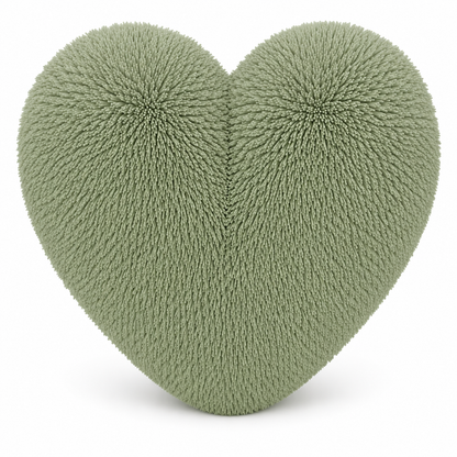 Teddy Cuddles Heart Shape Teddy Fleece Cushion – Soft Filled Decorative Cushion | Night Zone