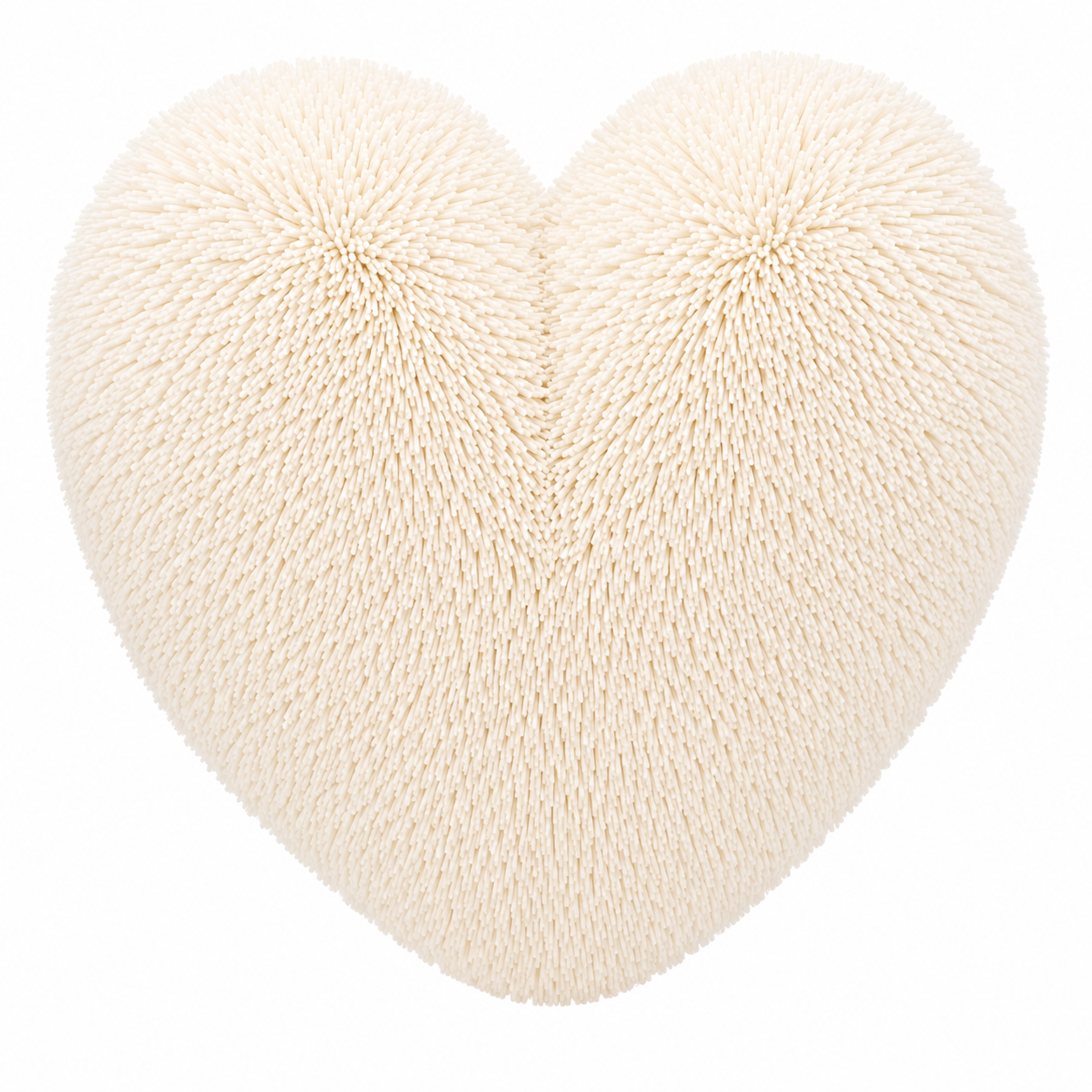 Teddy Cuddles Heart Shape Teddy Fleece Cushion – Soft Filled Decorative Cushion | Night Zone