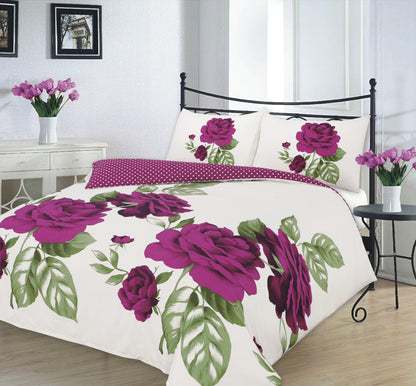Isabella Printed Polycotton Duvet Cover Set – Soft Easy Care Bedding | Night Zone