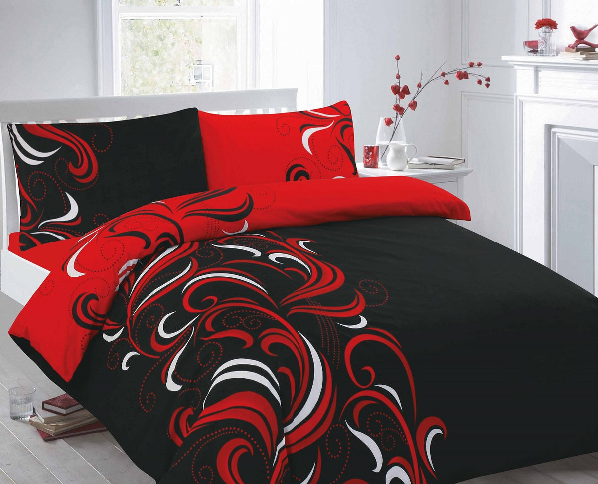 Jacob Printed Polycotton Duvet Cover Set – Soft Easy Care Bedding | Night Zone
