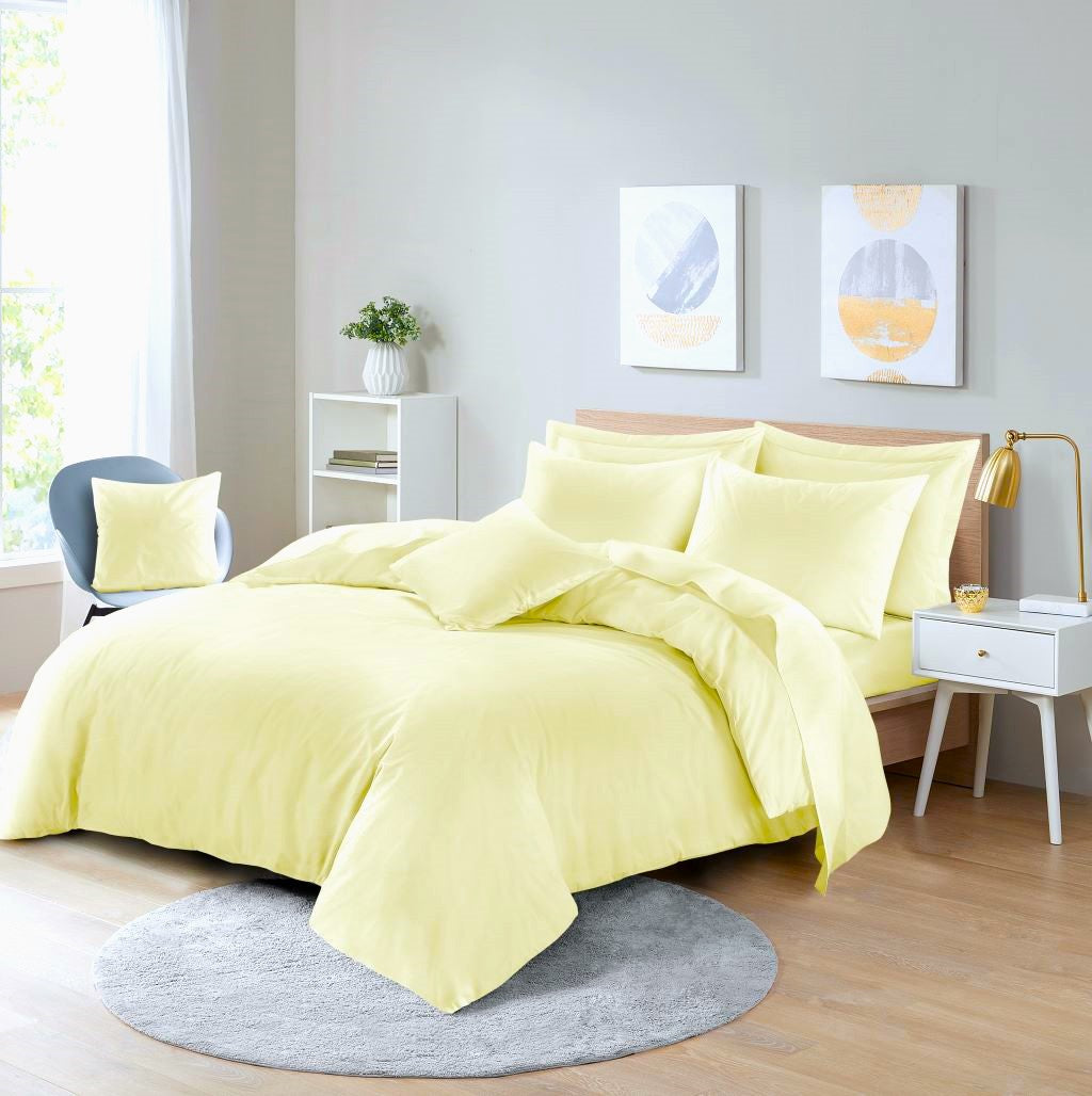 Polycotton Duvet Cover Set – Plain Dyed Easy Care Bedding | Night Zone