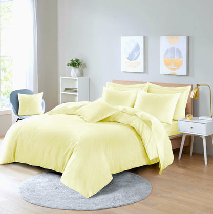 Polycotton Duvet Cover Set – Plain Dyed Easy Care Bedding | Night Zone