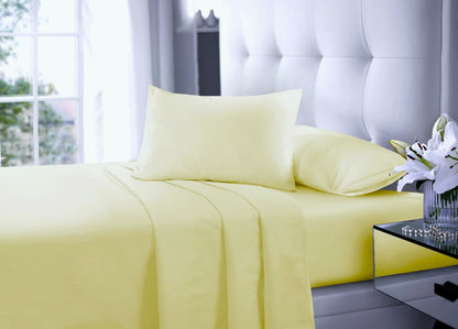 Polycotton Sheet Set – Fitted Sheet, Flat Sheet & Pillowcases Easy Care Bedding | Night Zone