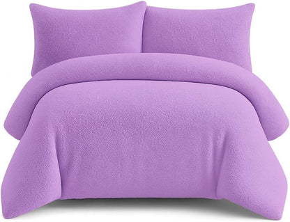 Teddy Fleece Duvet Cover Set – Soft Warm Teddy Bear Bedding | Night Zone