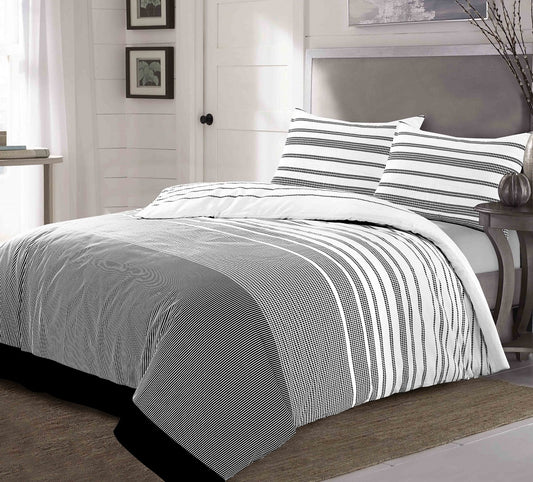 Maximus Printed Polycotton Duvet Cover Set – Soft Easy Care Bedding | Night Zone