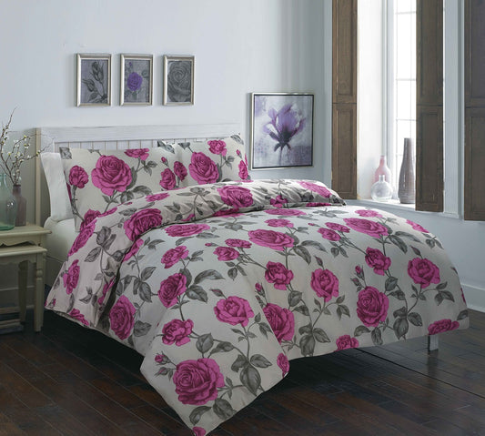 Meadow Printed Polycotton Duvet Cover Set – Soft Easy Care Bedding | Night Zone