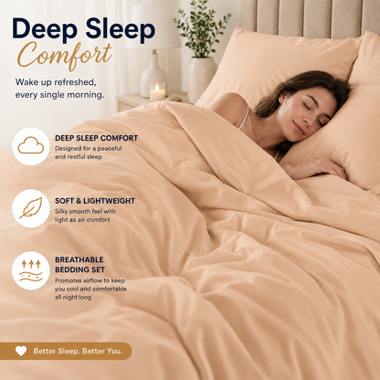 Microfibre Duvet Cover Set – Ultra Soft Easy Care Bedding | Night Zone