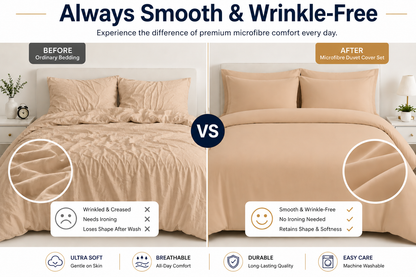 Microfibre Duvet Cover Set – Ultra Soft Easy Care Bedding | Night Zone