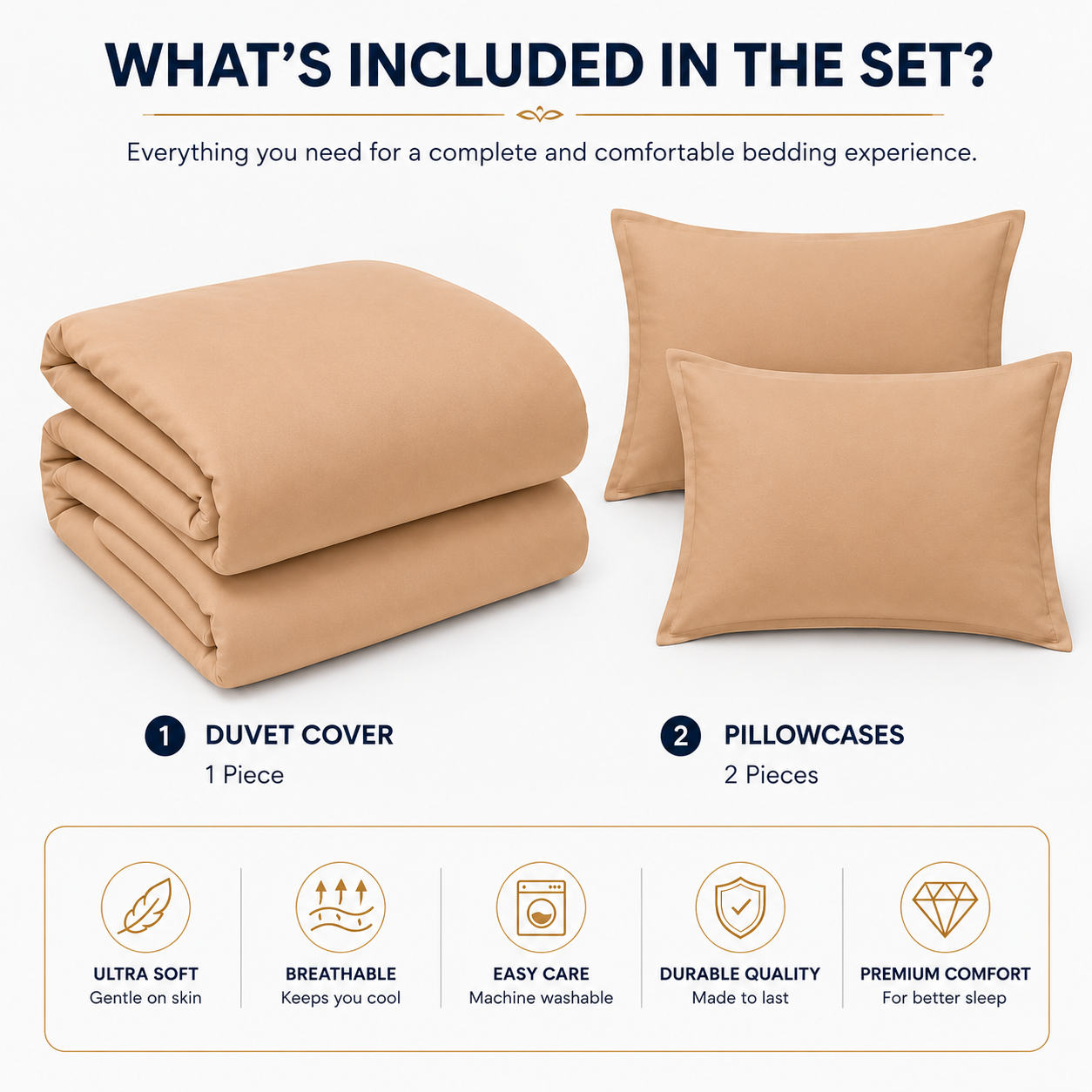 Microfibre Duvet Cover Set – Ultra Soft Easy Care Bedding | Night Zone