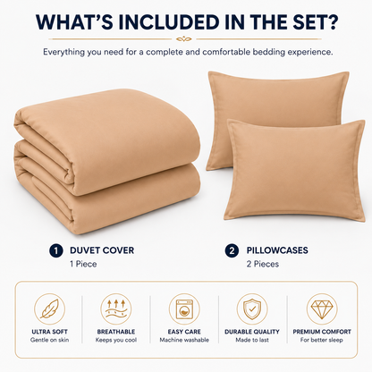 Microfibre Duvet Cover Set – Ultra Soft Easy Care Bedding | Night Zone