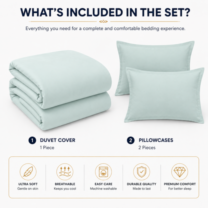 Microfibre Duvet Cover Set – Ultra Soft Easy Care Bedding | Night Zone