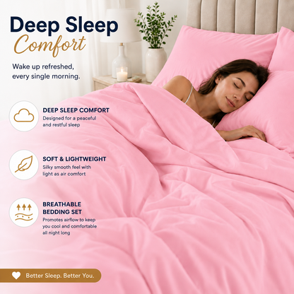 Microfibre Duvet Cover Set – Ultra Soft Easy Care Bedding | Night Zone