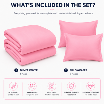 Microfibre Duvet Cover Set – Ultra Soft Easy Care Bedding | Night Zone