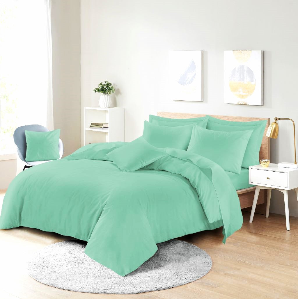 Polycotton Duvet Cover Set – Plain Dyed Easy Care Bedding | Night Zone