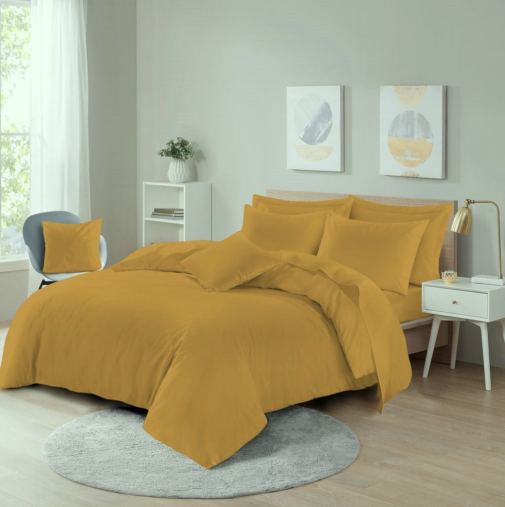 Polycotton Duvet Cover Set – Plain Dyed Easy Care Bedding | Night Zone