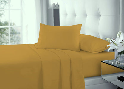 Polycotton Sheet Set – Fitted Sheet, Flat Sheet & Pillowcases Easy Care Bedding | Night Zone