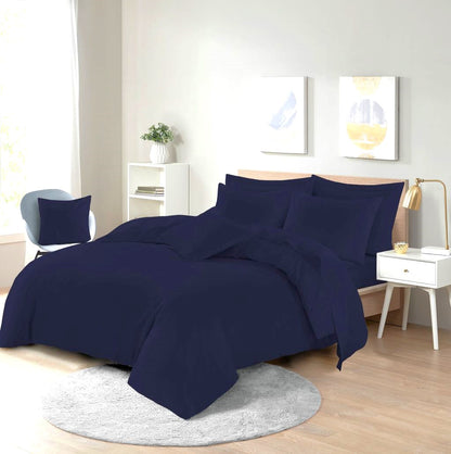 Polycotton Duvet Cover Set – Plain Dyed Easy Care Bedding | Night Zone