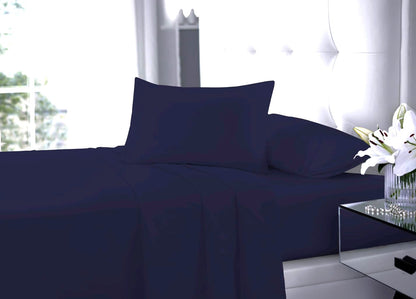 Polycotton Sheet Set – Fitted Sheet, Flat Sheet & Pillowcases Easy Care Bedding | Night Zone