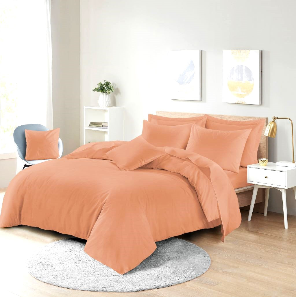 Polycotton Duvet Cover Set – Plain Dyed Easy Care Bedding | Night Zone