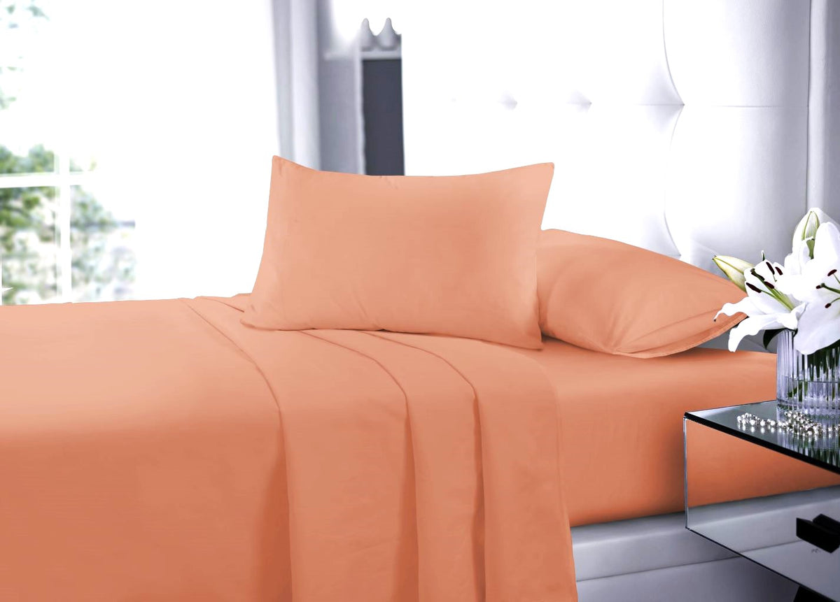 Polycotton Sheet Set – Fitted Sheet, Flat Sheet & Pillowcases Easy Care Bedding | Night Zone