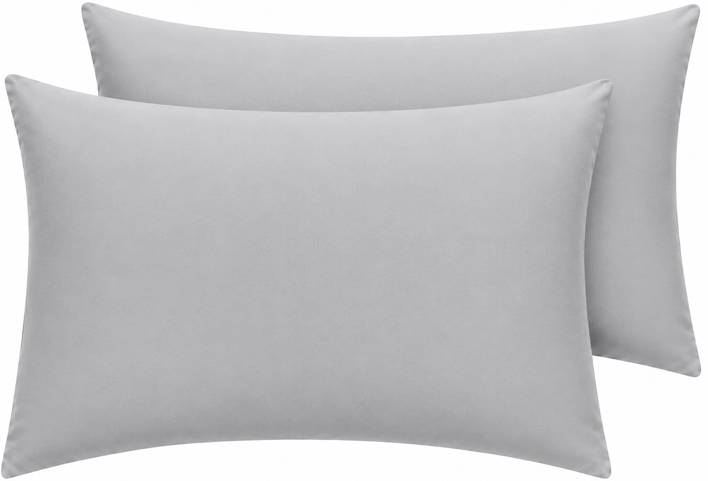 Housewife Polycotton Pillowcases Pair – Luxury Plain Dyed Easy Care Bedding | Night Zone