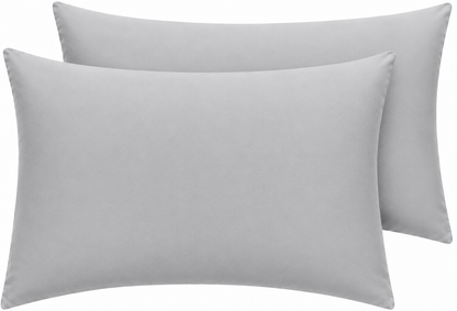 Housewife Polycotton Pillowcases Pair – Luxury Plain Dyed Easy Care Bedding | Night Zone