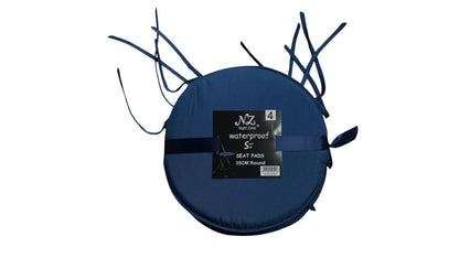 Waterproof Round Seat Cushion 35 cm – Indoor & Outdoor Garden Patio Chair Pad | Night Zone
