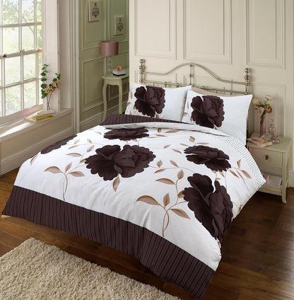 Rosaleen Printed Polycotton Duvet Cover Set – Soft Easy Care Bedding | Night Zone