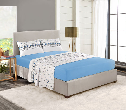 Rosebud Floral Flannelette Sheet Set – 100% Brushed Cotton Bedding | Night Zone