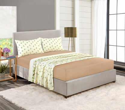Rosebud Floral Flannelette Sheet Set – 100% Brushed Cotton Bedding | Night Zone