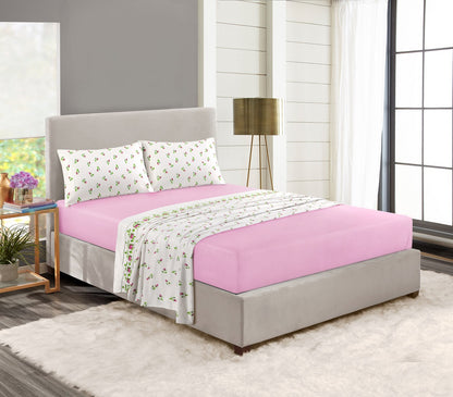 Rosebud Floral Flannelette Sheet Set – 100% Brushed Cotton Bedding | Night Zone