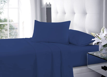 Polycotton Sheet Set – Fitted Sheet, Flat Sheet & Pillowcases Easy Care Bedding | Night Zone