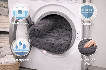 Waterproof Fleece Square Sofa Pet Bed – Soft Plush Washable Dog & Cat Bed | Night Zone