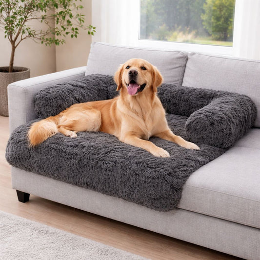 Waterproof Fleece Square Sofa Pet Bed – Soft Plush Washable Dog & Cat Bed | Night Zone