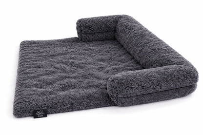 Waterproof Fleece Square Sofa Pet Bed – Soft Plush Washable Dog & Cat Bed | Night Zone