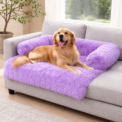 Waterproof Fleece Square Sofa Pet Bed – Soft Plush Washable Dog & Cat Bed | Night Zone