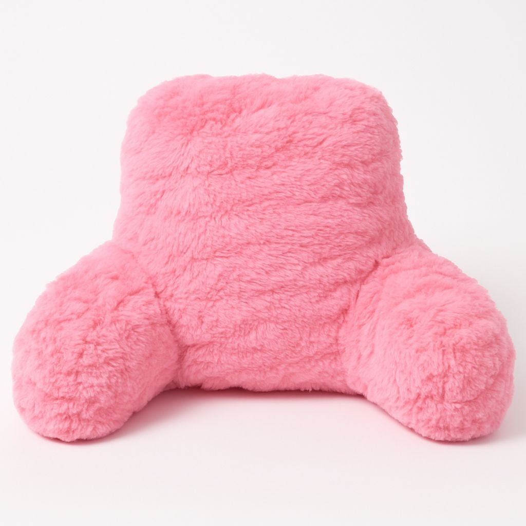 Reading Pillow Backrest with Arms – Ultra Soft Fluffy Bed Rest Support Cushion | Night Zone