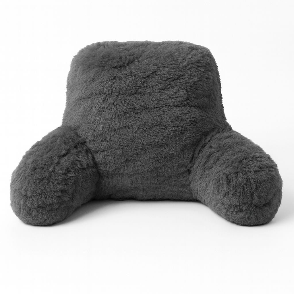 Reading Pillow Backrest with Arms – Ultra Soft Fluffy Bed Rest Support Cushion | Night Zone