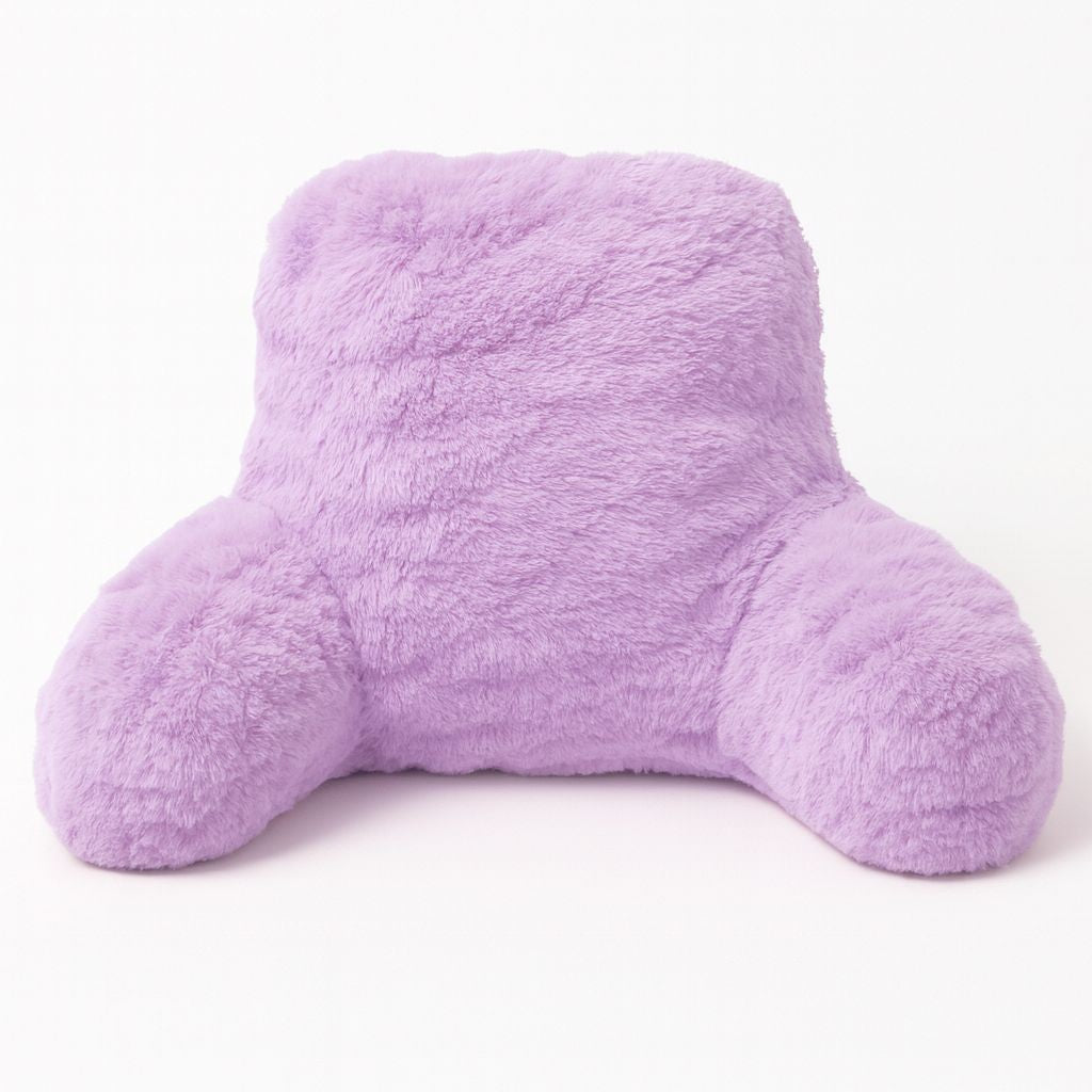 Reading Pillow Backrest with Arms – Ultra Soft Fluffy Bed Rest Support Cushion | Night Zone