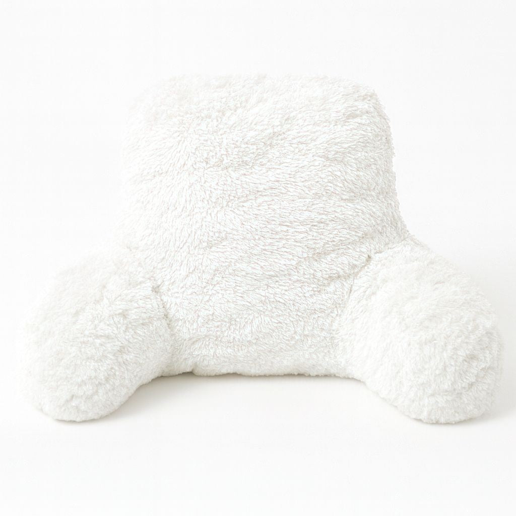 Reading Pillow Backrest with Arms – Ultra Soft Fluffy Bed Rest Support Cushion | Night Zone
