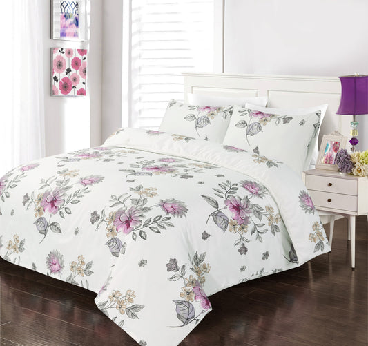 Suvi Floral Microfibre Duvet Cover Set – Soft Easy Care Botanical Bedding | Night Zone