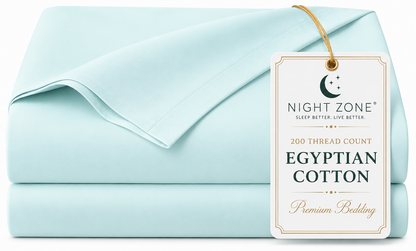 200 Thread Count Egyptian Cotton Flat Sheet – Hotel Quality Bed Linen | Night Zone