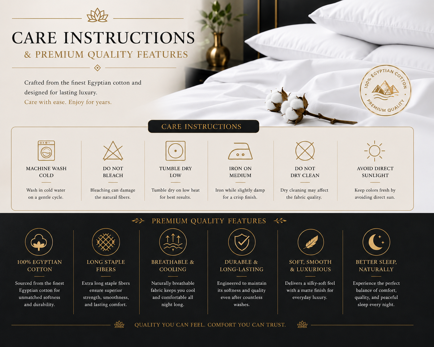 400 Thread Count 100% Egyptian Cotton Fitted Sheet – Hotel Quality Bedding | Night Zone