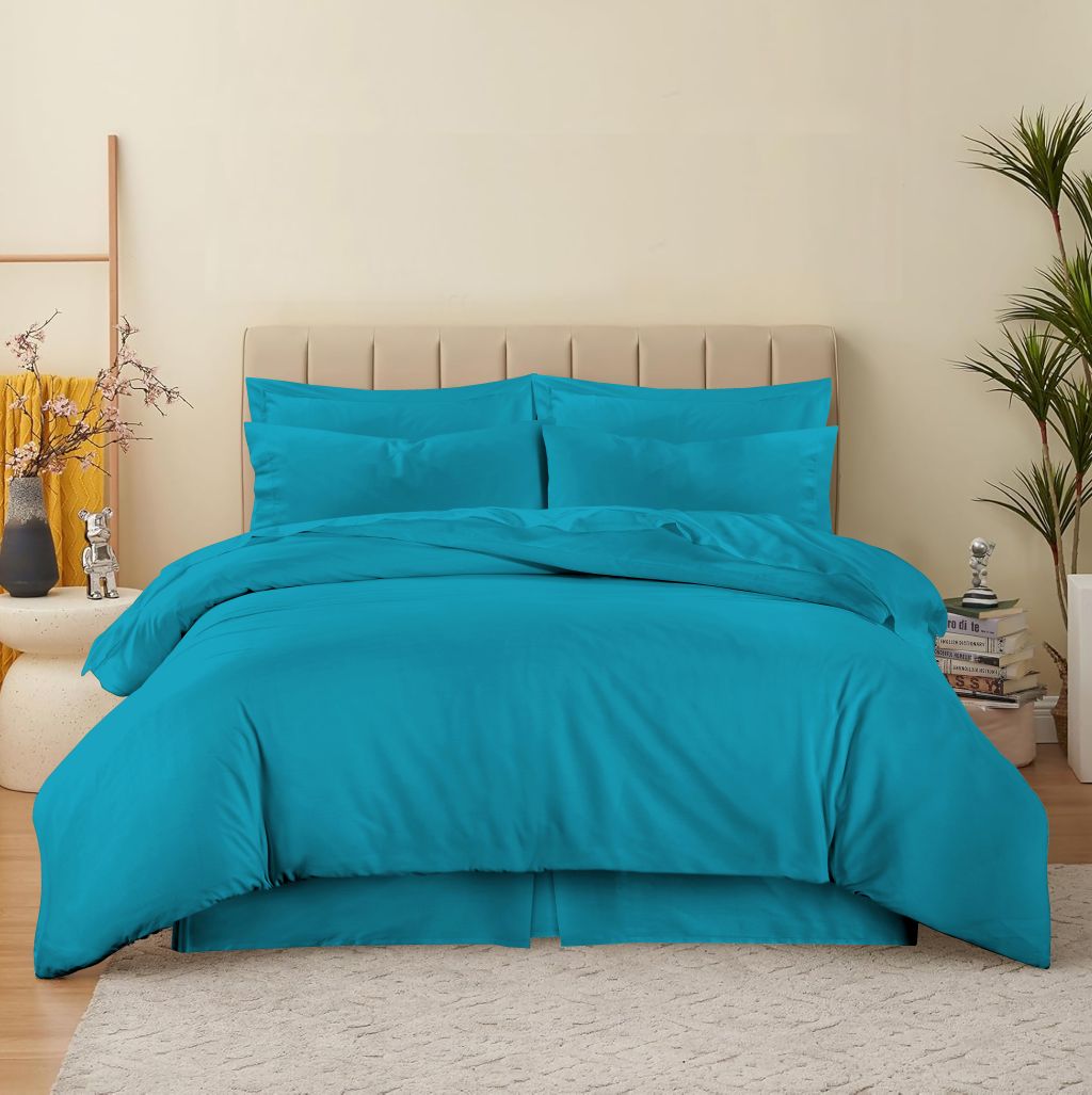 180 Thread Count Percale Duvet Cover Set – Non Iron Polycotton Bedding | Night Zone