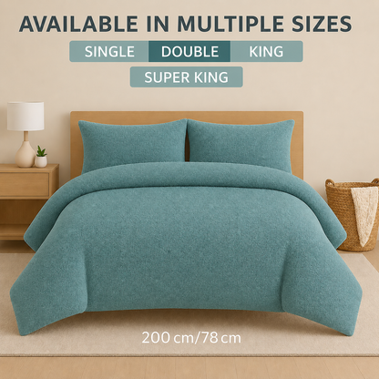 Teddy Fleece Duvet Cover Set – Soft Warm Teddy Bear Bedding | Night Zone