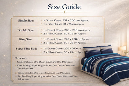4 Piece Printed Microfiber Bedding Set – Duvet Cover, Fitted Sheet & Pillowcases | Night Zone