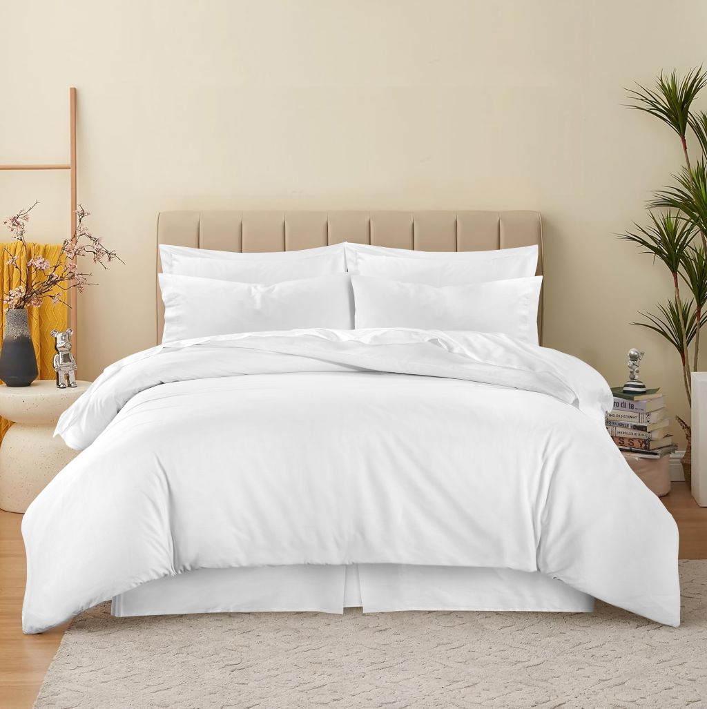 180 Thread Count Percale Duvet Cover Set – Non Iron Polycotton Bedding | Night Zone
