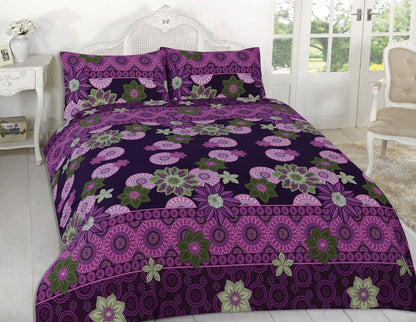 Willow Printed Polycotton Duvet Cover Set – Soft Easy Care Bedding | Night Zone