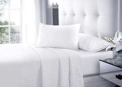 Polycotton Sheet Set – Fitted Sheet, Flat Sheet & Pillowcases Easy Care Bedding | Night Zone