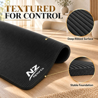 Premium 8mm NBR Yoga & Exercise Mat | Night Zone